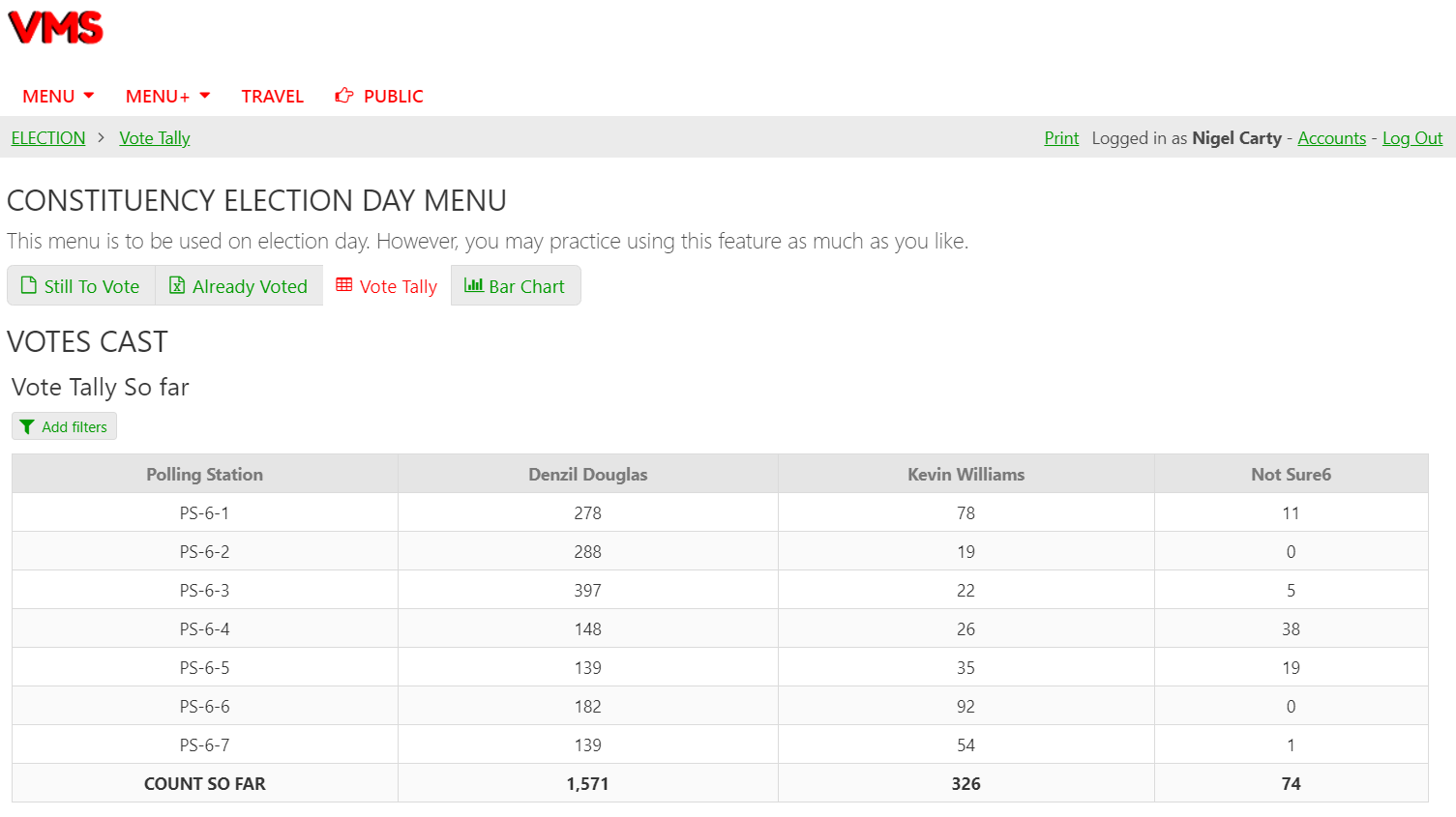 Voter Database Application